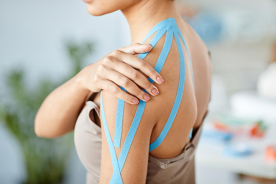 vendaje para aliviar dolor en el hombro